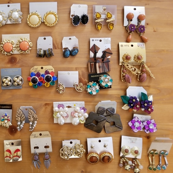 Assorted clip on earrings (please read description for purchase details) - Picture 2 of 2